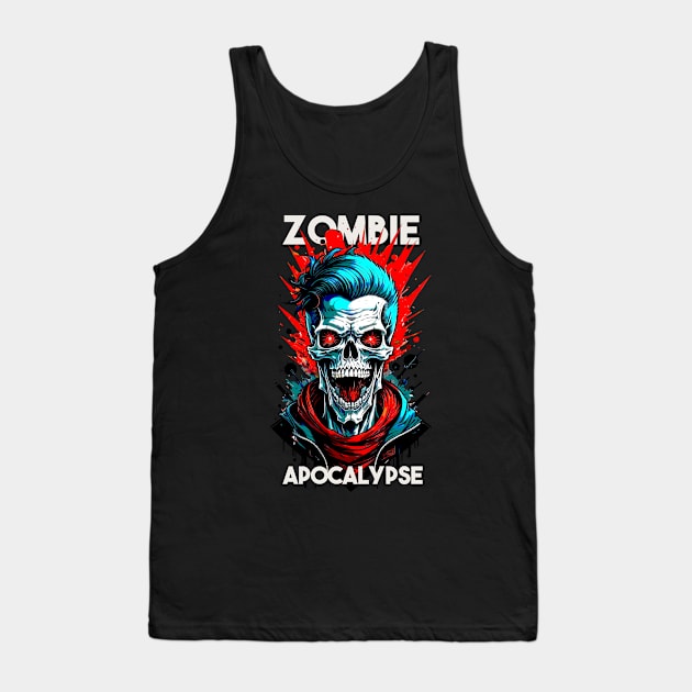 Zombie Apocalypse Tank Top by DeathAnarchy